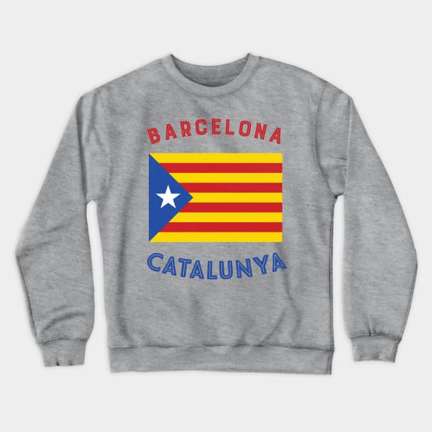 Barcelona - Catalunya Crewneck Sweatshirt by phenomad